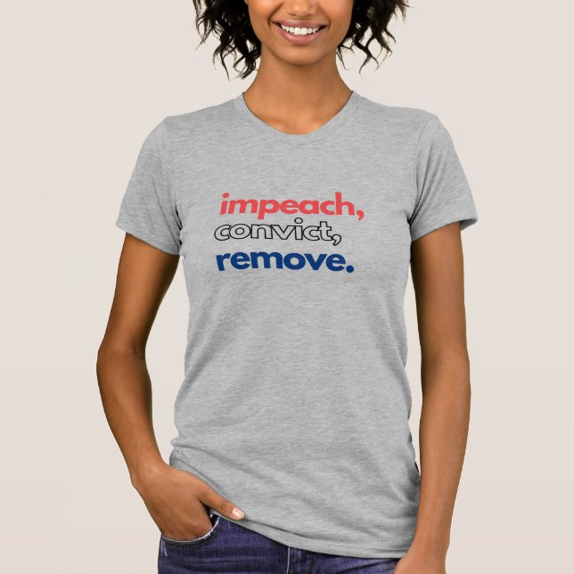T-shirt Empeach Conviction Supprimer H Grey (Devant)