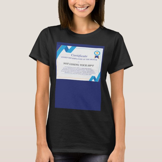 T-shirt Empêché employé du mois travail (Devant)