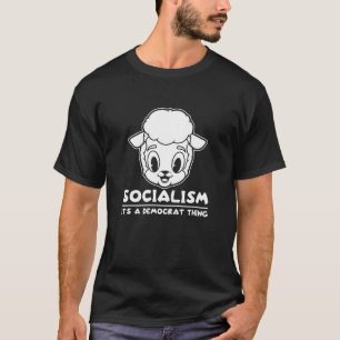T-shirt Empêcher le socialisme Démocrate Sheep Republique