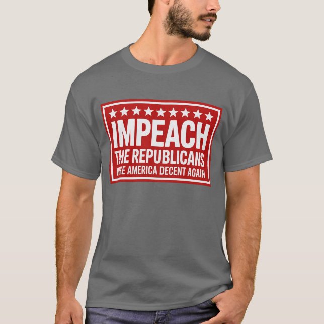 T-shirt Empêcher les républicains (2) (Devant)