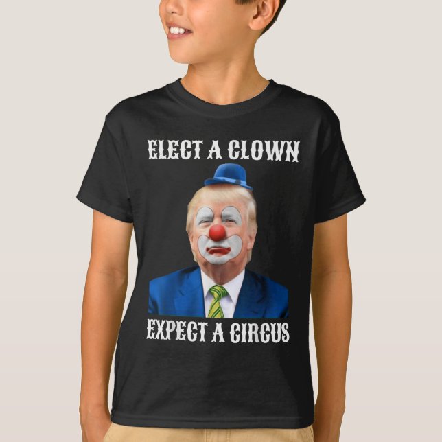 T-shirt Empêchez Les Anti-Trump D'Élire Un Clown D'Attendr (Devant)