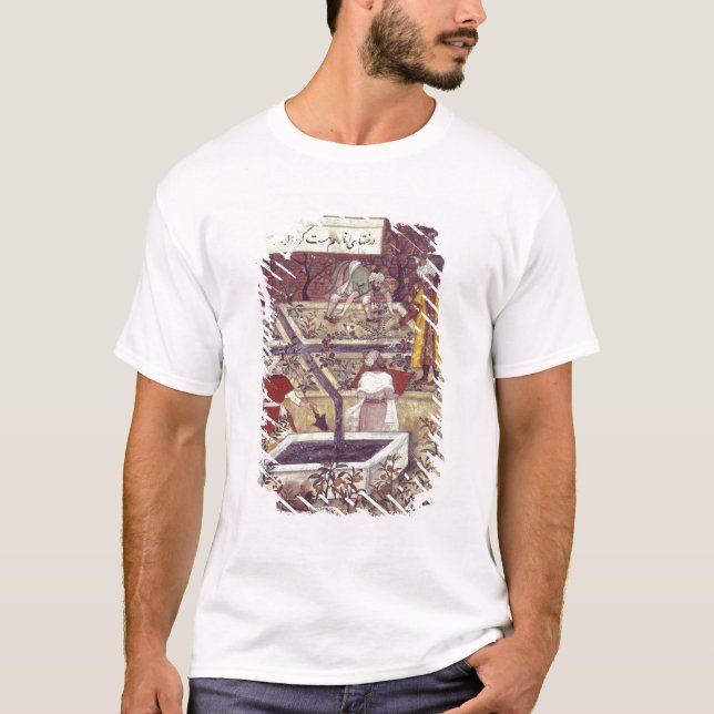 T-shirt Empereur Babur et son plan d'architecte (Devant)