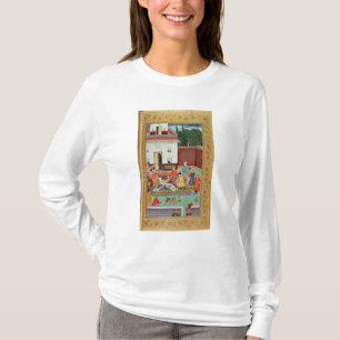 T-shirt Empereur de Mughal se régalant dans une cour