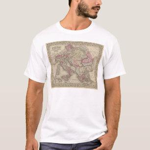 T-shirt Empire autrichien, Italie, Turquie en Europe,