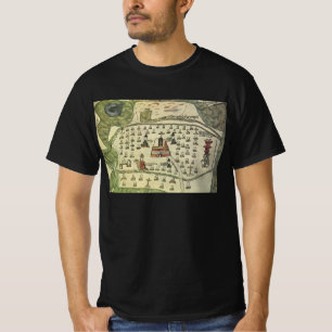 T-shirt Empire aztèque de Montezuma, carte du monde antiqu