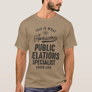 T-shirt Emploi génial de spécialiste des relations publiqu