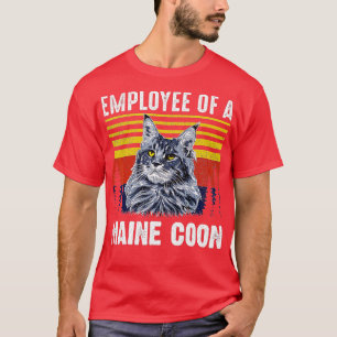 T-SHIRT EMPLOYÉ CHAT D'UN COON MAINE