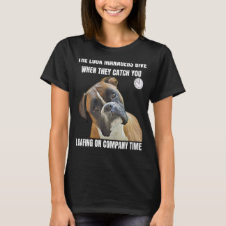 T-shirt Employé de bureau Chien Chargement social Gestionn