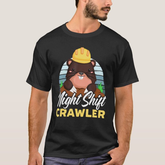 T-shirt Employé de l'agrafe de nuit (Devant)