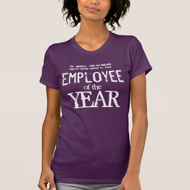 T-shirt Employé de l'appréciation V02 des employés d'année (Devant)