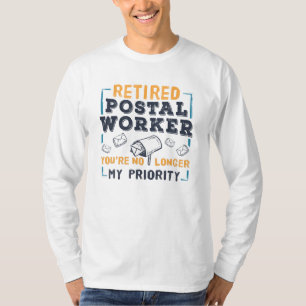 T-shirt Employé de poste retraité personnalisé Mailman Ret