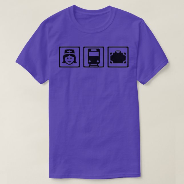 T-shirt Employé de train 10 (Design devant)