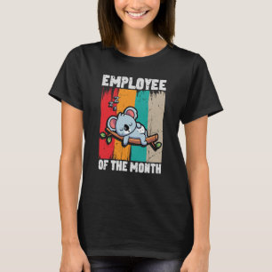 T-shirt Employé du mois Cute Koala Retro Vintage