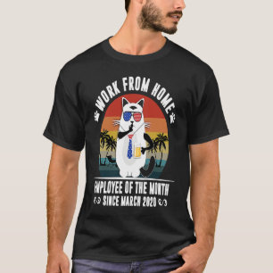 T-shirt Employé du mois en télétravail depuis le 2 mars