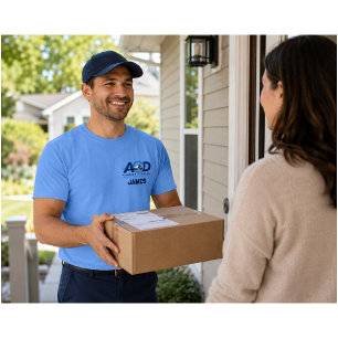 T-SHIRT EMPLOYÉ DU SERVICE DE LIVRAISON DE COLIS