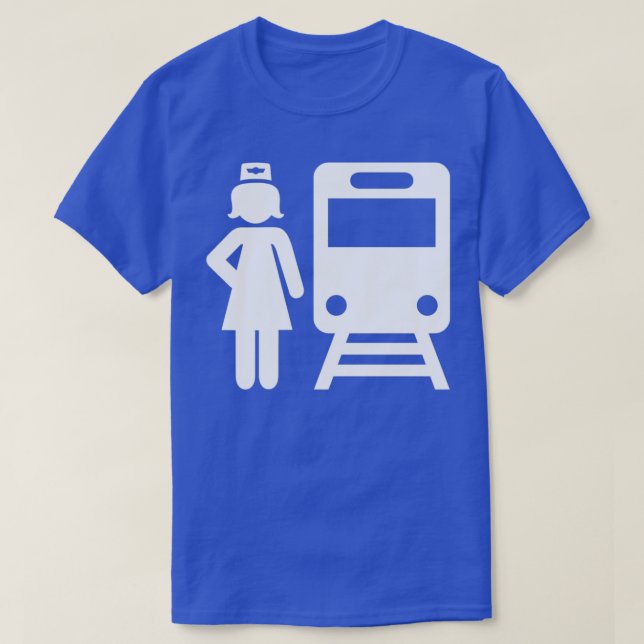 T-shirt Employé du train 7 (Design devant)