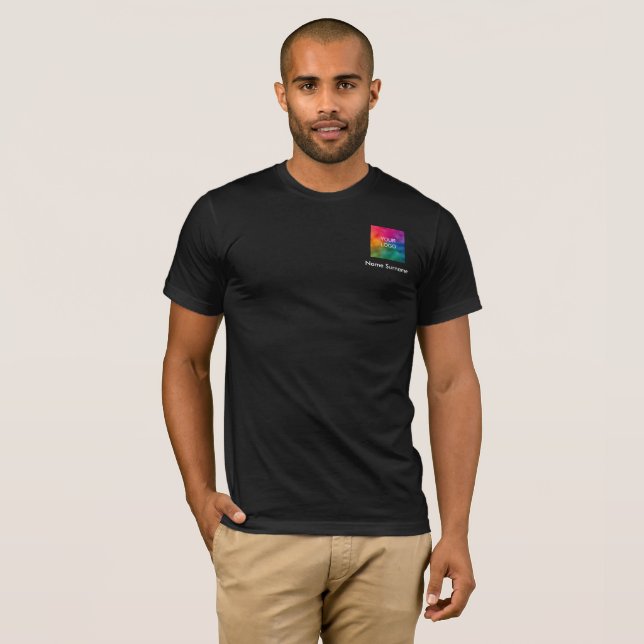 T-shirt Employé Entreprise Promotion Votre Logo Ici (Devant entier)