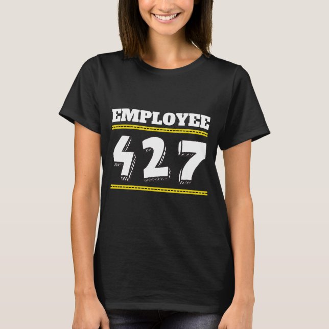 T-shirt Employee 427, bucket, emotes, the crow, crows (Devant)