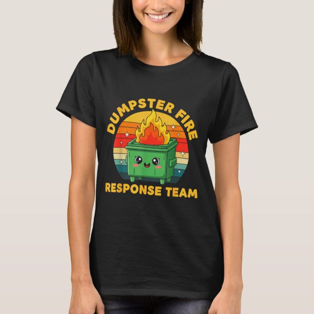 T-shirt Employee Dumpster Fire Resnse Team Ugly Christmas  (Devant)