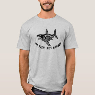 T-shirt Empoissonner, Pas des Maisons Humour de pêche drôl
