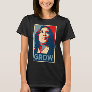 T-shirt Empower Grow Kamala Harris Hope Poster 47 Rally Wo