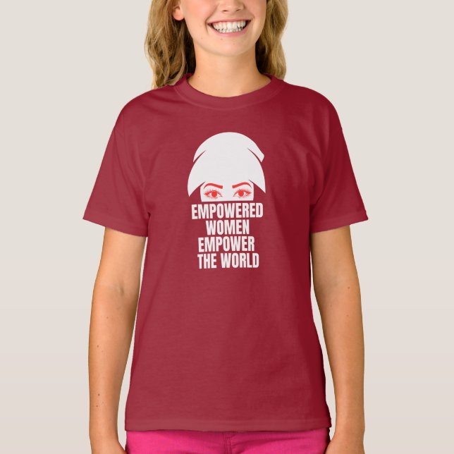 T-shirt Empowered Women Empower World National Women Day (Devant)
