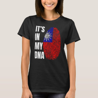 T-shirt Empreinte ADN Biométrie Drapeau Taiwan