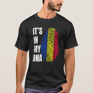 T-shirt Empreinte ADN Biométrie Drapeau Tchad