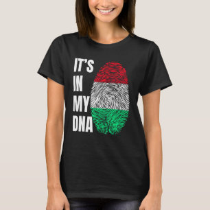 T-shirt Empreinte ADN Biométrie Hongrois Drapeau