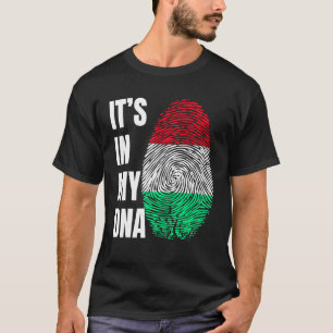 T-shirt Empreinte ADN Biométrie Hongrois Drapeau