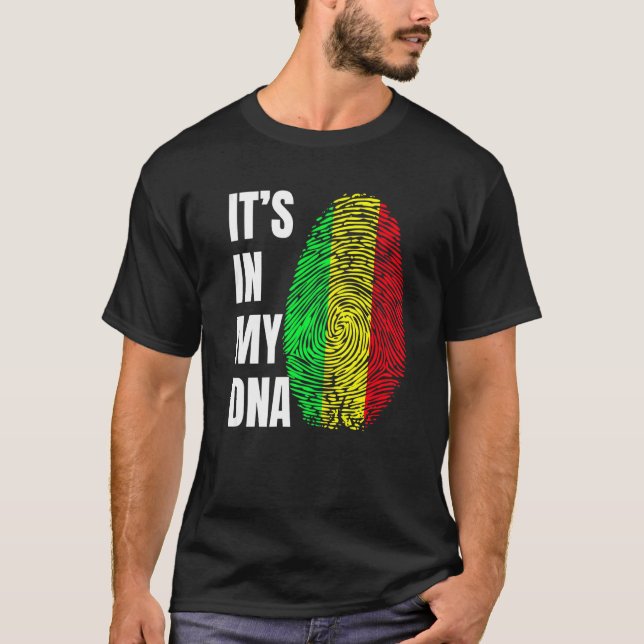 T-shirt Empreinte ADN Biométrie Indicateur Mali (Devant)