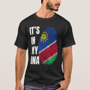 T-shirt Empreinte ADN Biométrie Namibie Drapeau