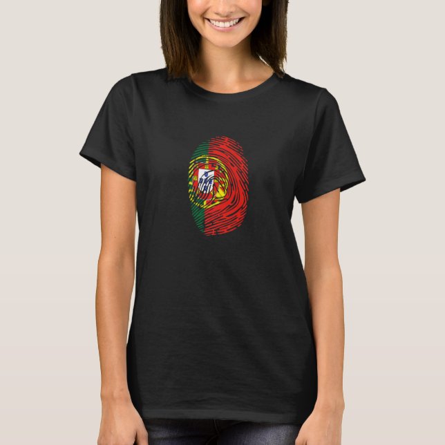 T-shirt Empreinte ADN Drapeau du Portugal  (Devant)