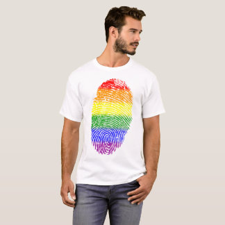 T-shirt Empreinte Arc-en-ciel gay pride