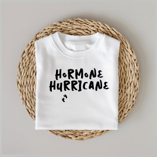 T-shirt Empreinte bébé de grossesse humoristique noir