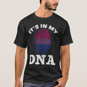 T-shirt Empreinte Bisexuelle Son Dans Mon Adna Bi Pride Lg