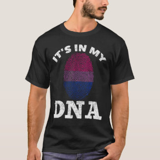T-shirt Empreinte Bisexuelle Son Dans Mon Adna Bi Pride Lg