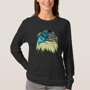 T-shirt Empreinte d'aigle de couleur motif animal d'oiseau