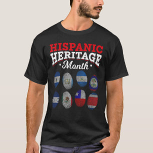 T-shirt Empreinte de fierté latine Patrimoine national his