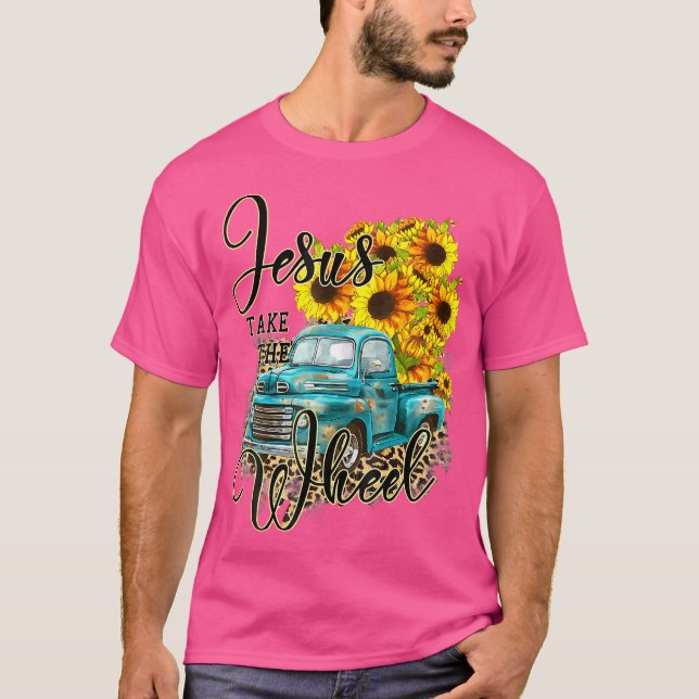 T-shirt Empreinte de léopard (Devant)