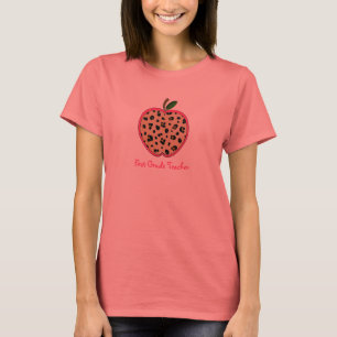 T-shirt Empreinte de léopard Apple de professeur de