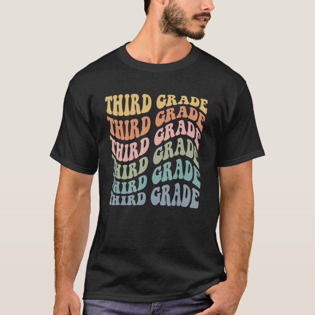 T-shirt Empreinte de léopard Colorful Cheetah 3e année (Devant)