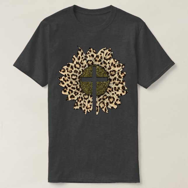 T-shirt Empreinte de léopard de Tournesol Leopard (Design devant)