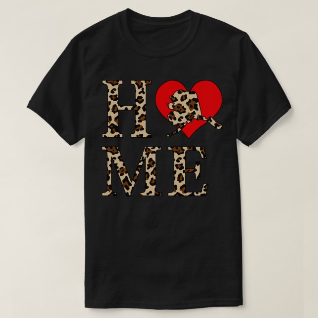 T-shirt Empreinte de léopard d'origine Alaska (Design devant)