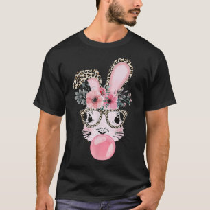 T-shirt Empreinte de léopard Lapin Bunny Blowbble Gum Est
