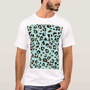 T-shirt Empreinte de léopard, motif animal