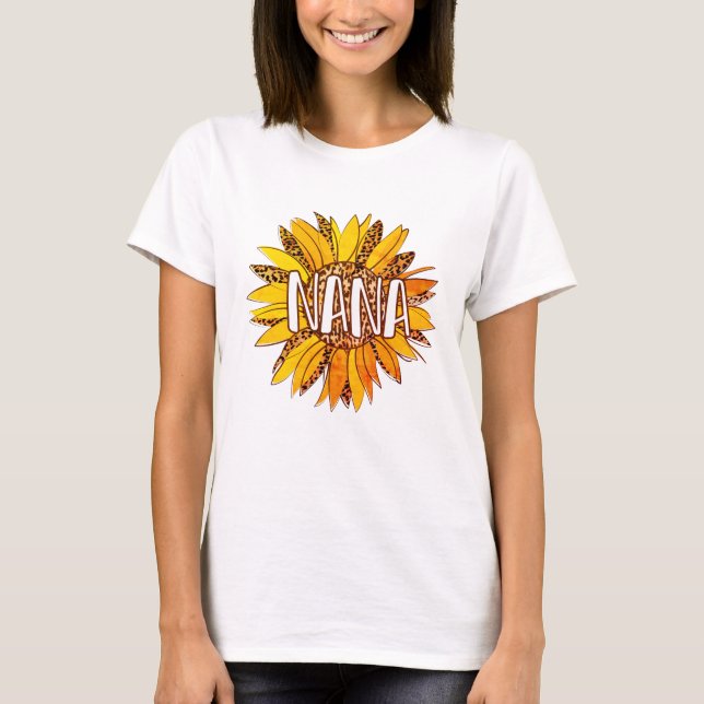 T-shirt Empreinte de léopard Sunflower NANA (Devant)