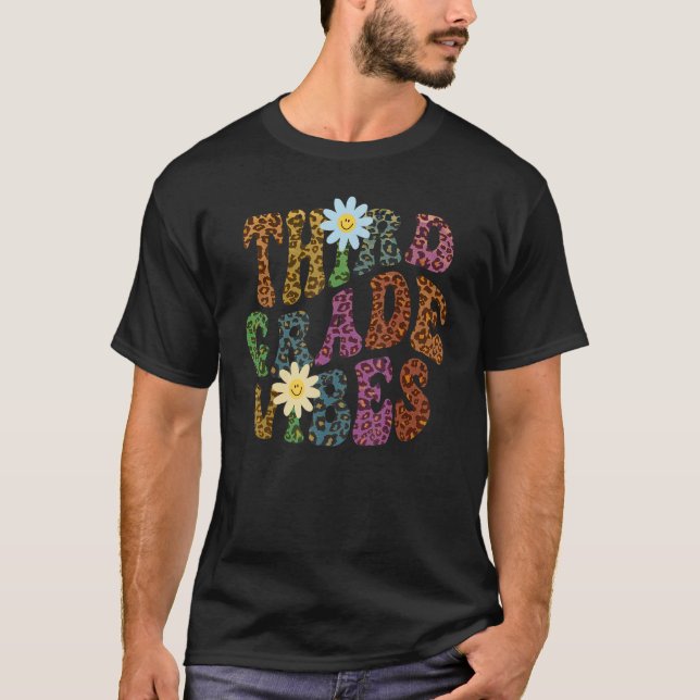 T-shirt Empreinte de léopard VIBES DE TROISIÈME CLASSE Pro (Devant)
