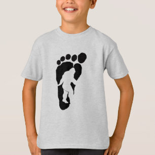 T-shirt Empreinte de pas de Bigfoot