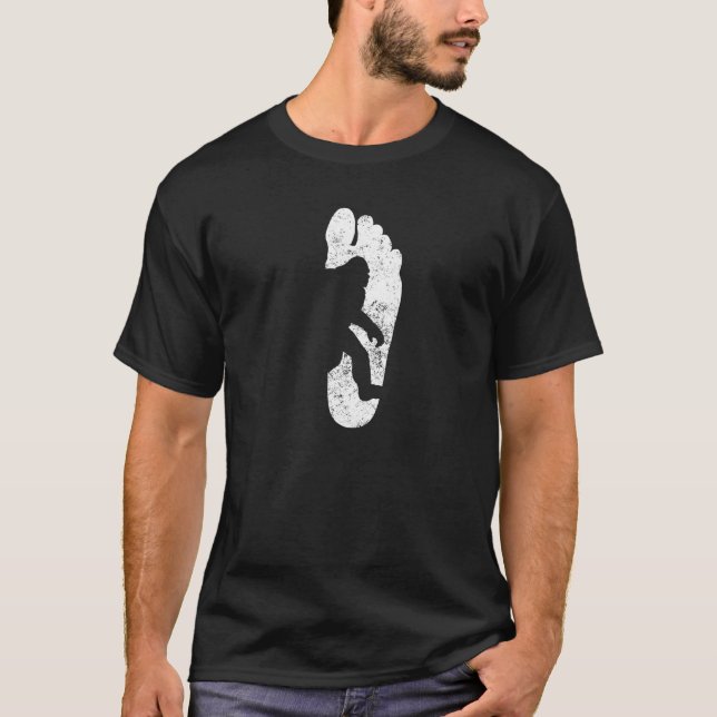 T-shirt Empreinte de pas de Bigfoot (Devant)